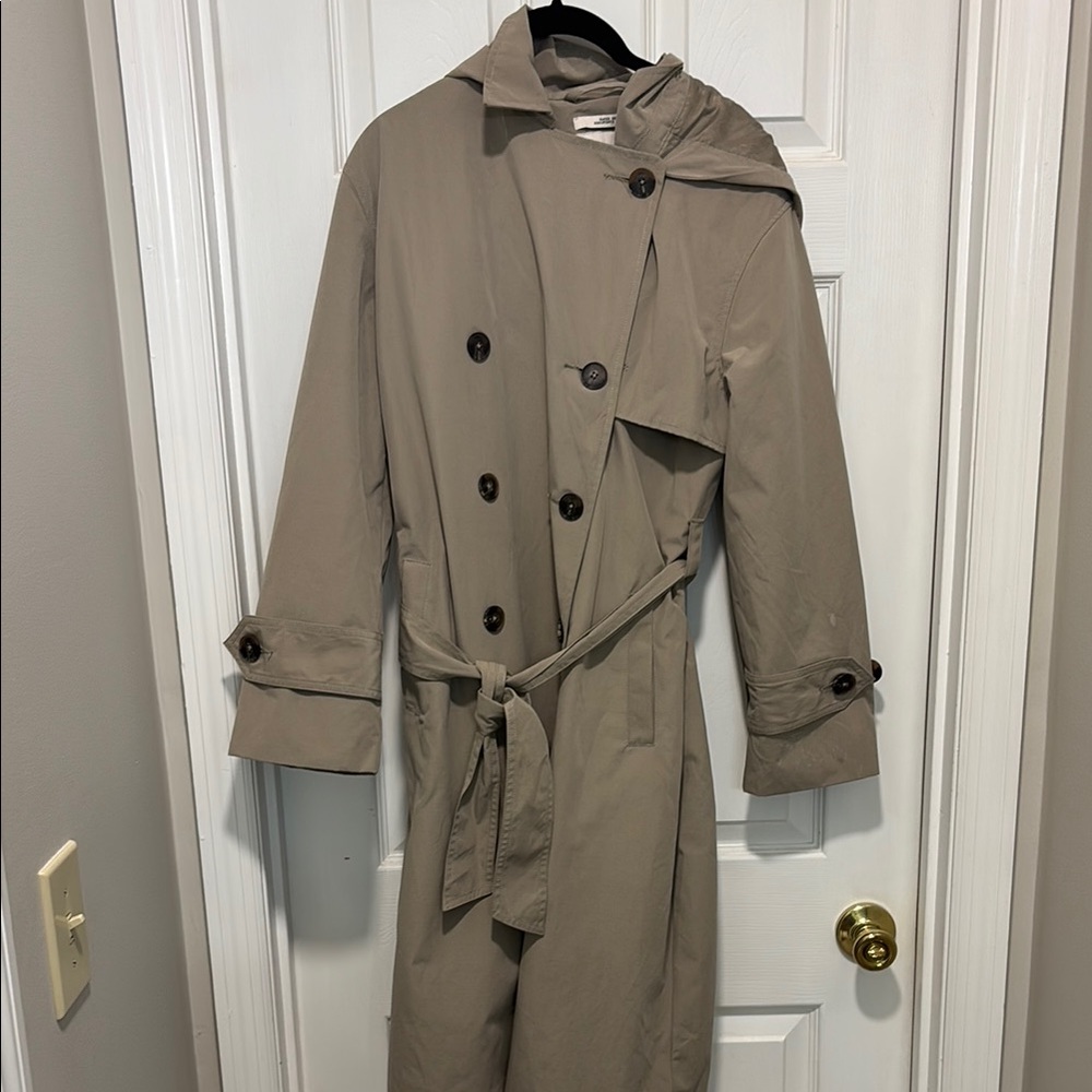 a new day Taupe Trench Coat